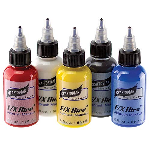 Primary Colors Set (5 Colors) Airbrush Makeup Body Paint N39311