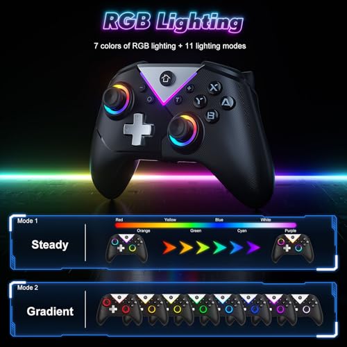 RGB Wireless Controller for Nintendo Switch and PC K486825