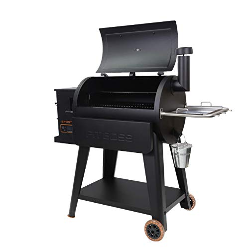820 Square Inches Black Wood Pellet Grill R471477