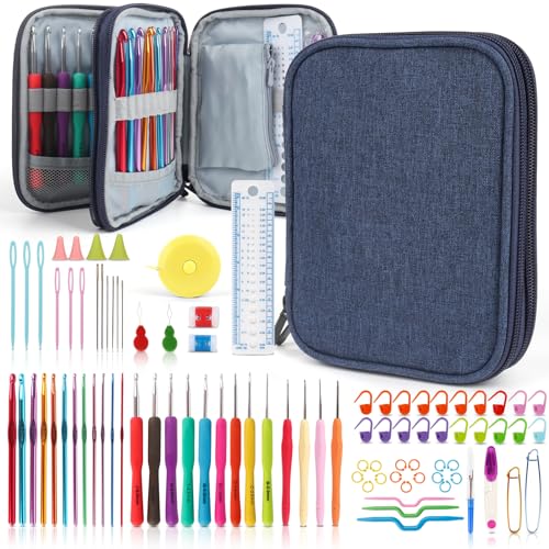 382 Yards Cotton Yarn Kit with Hooks and Accessories L810656