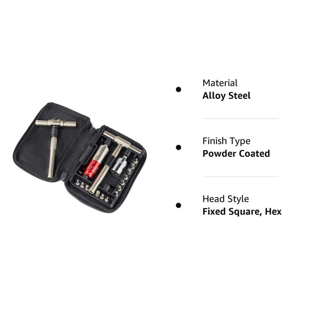 15-65 Inch Lbs Torque Driver Kit with Locking Ratcheting Wrench T912190