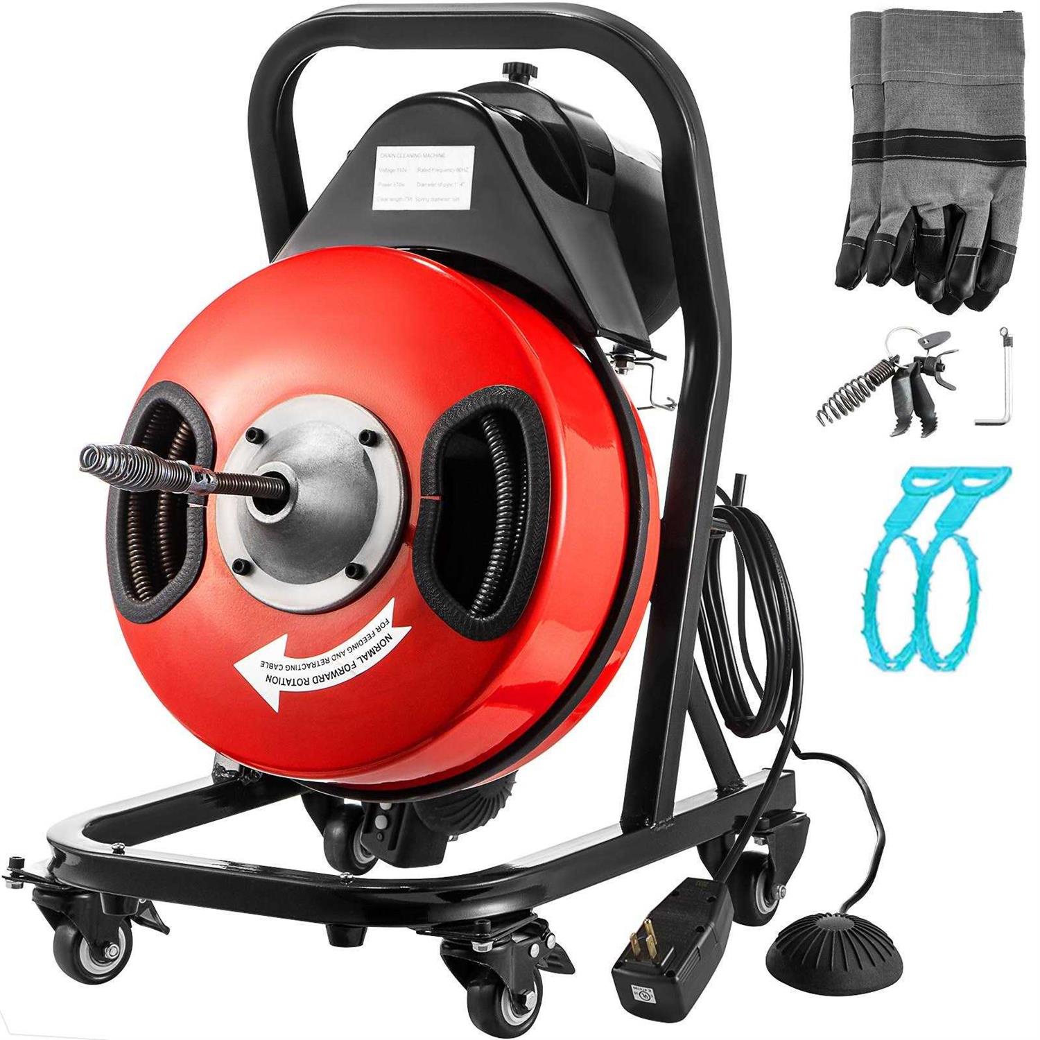 50FT x 1/2In Electric Drain Auger F458