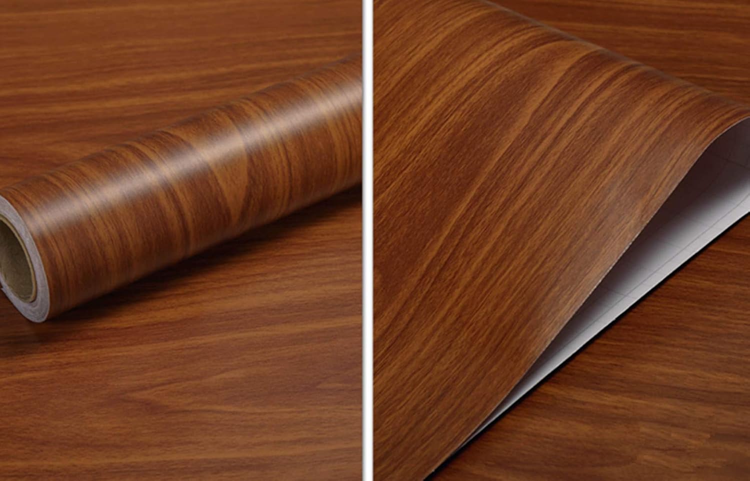 15.8inch by 79inch Wood Grain Adhesive Vinyl Film Peel Stick Wallpaper Z182344