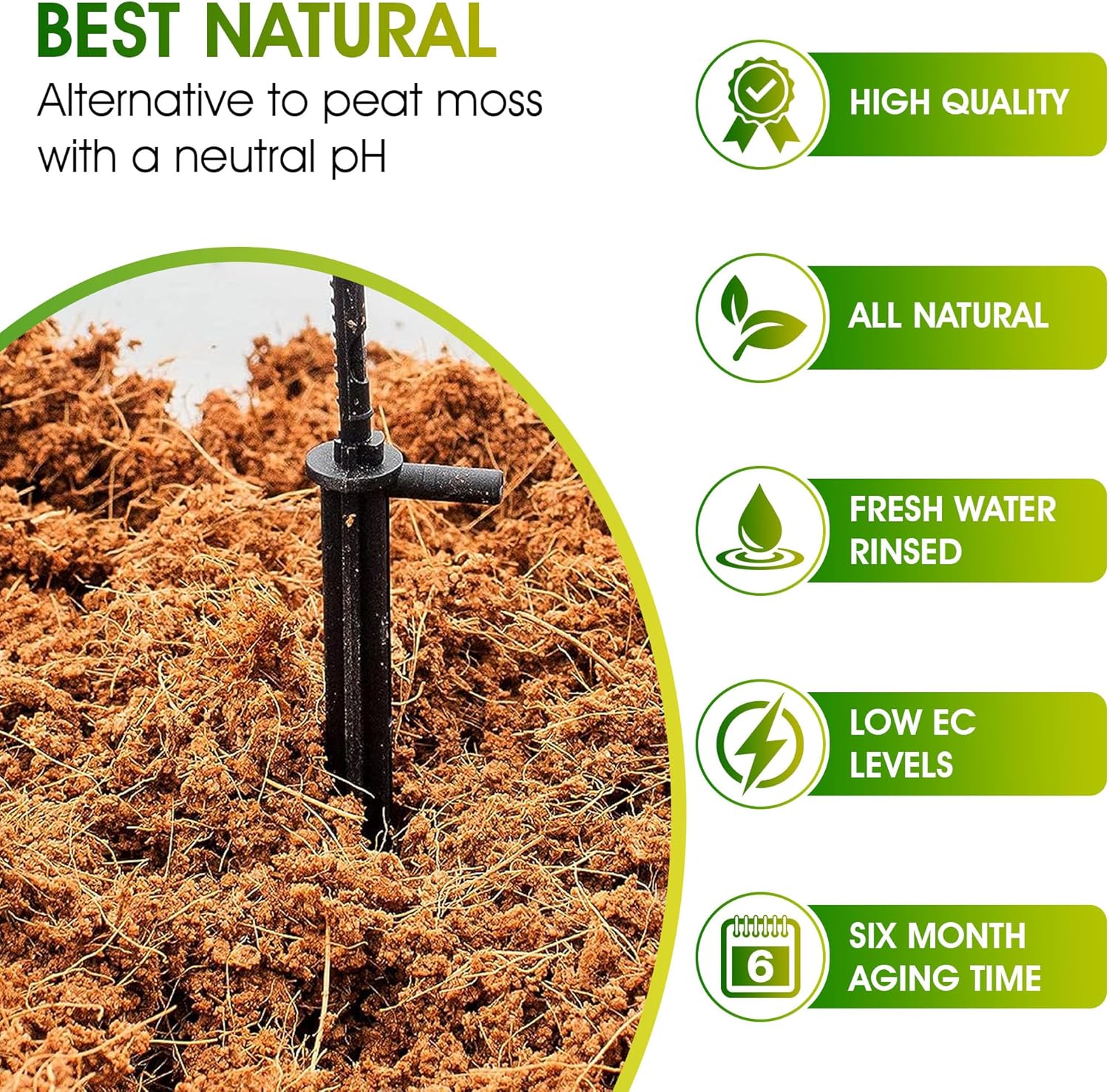 4 Pcs 100% Organic Compressed Coconut Coir Bricks Z6111