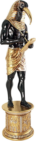Life-Size Thoth Statue Atop a Temple Column Mount E318