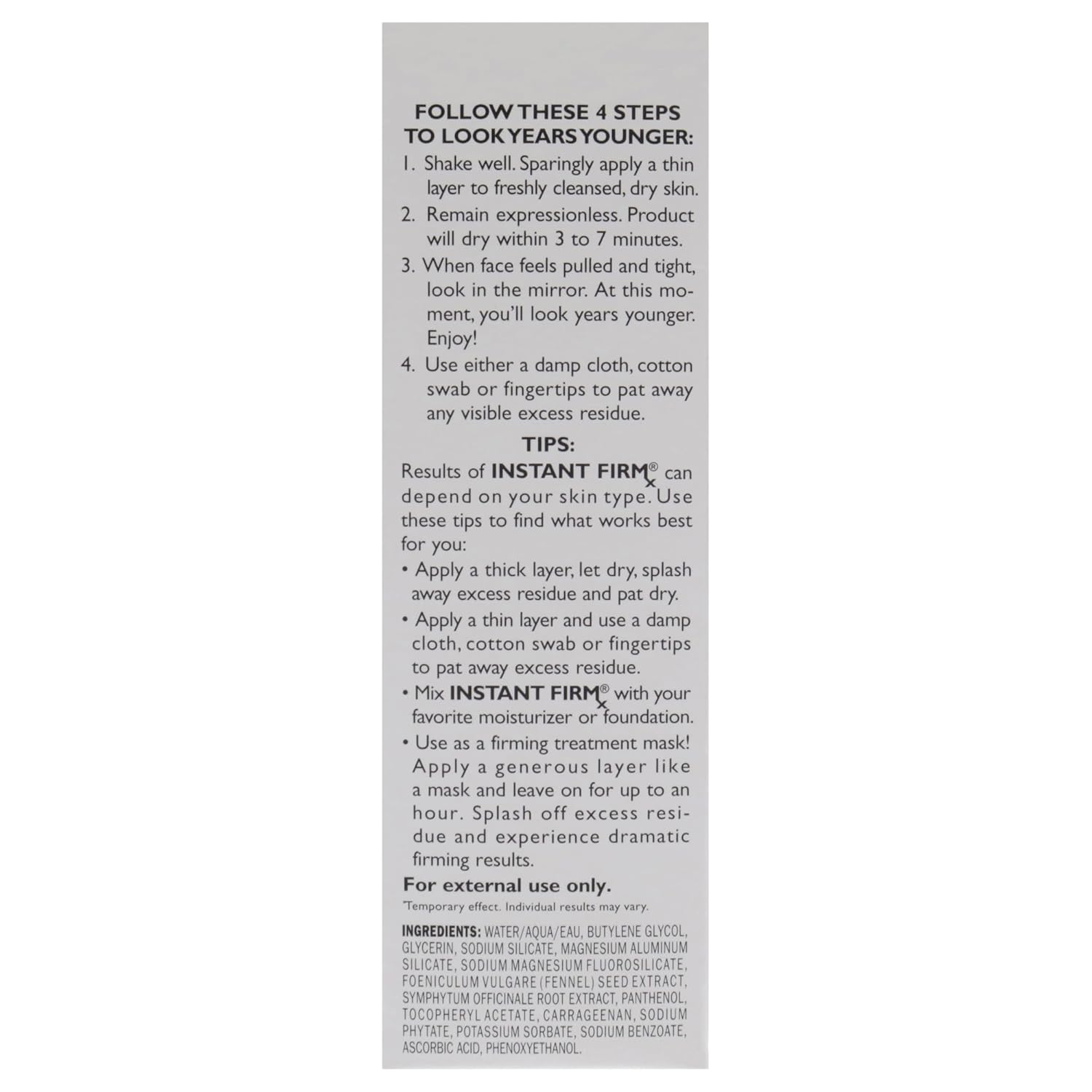 Instant FIRMx Temporary Face Tightener K2521