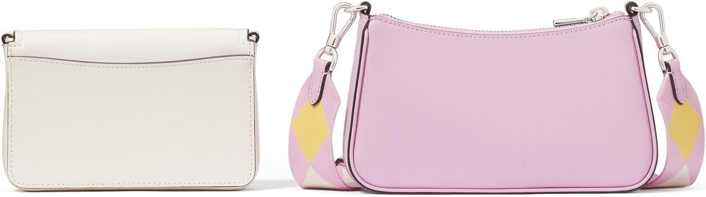 Colorblocked Saffiano Leather Double Up Crossbody H163830