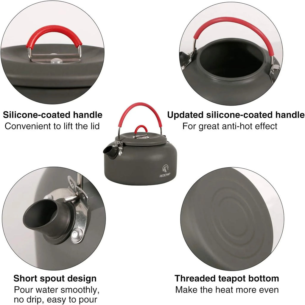 0.8L Small Camping Kettle with Carrying Bag H991568