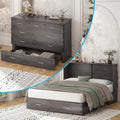 Queen Size Murphy Bed with Tri-Fold Mattress R58728