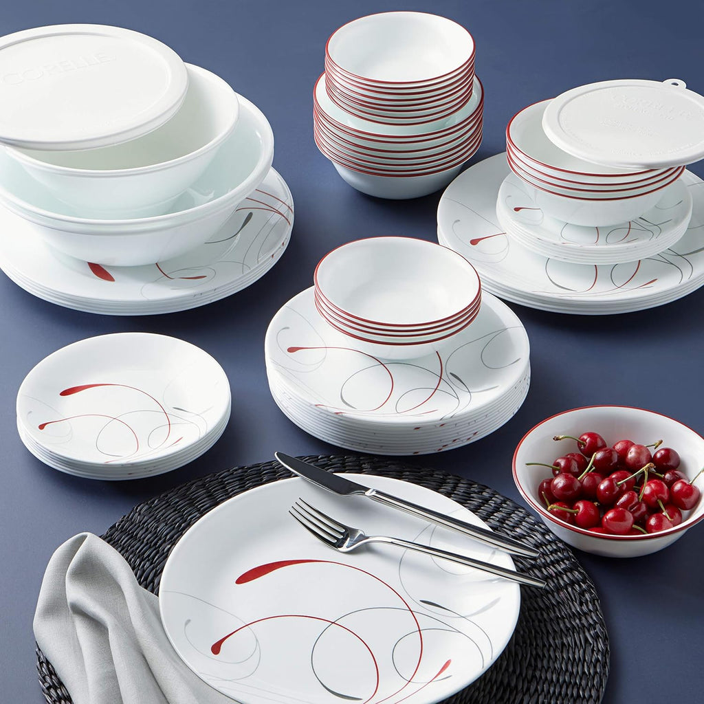 78-Piece Triple Layer Glass Dinnerware Set O558963