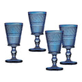 Blue Set of 4 Goblet E26847