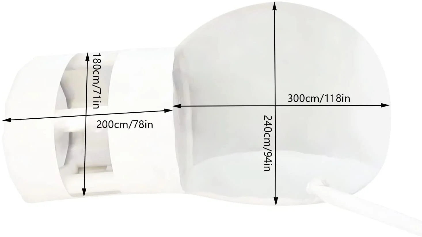 Inflatable Transparent Bubble Tent with Blower W545523
