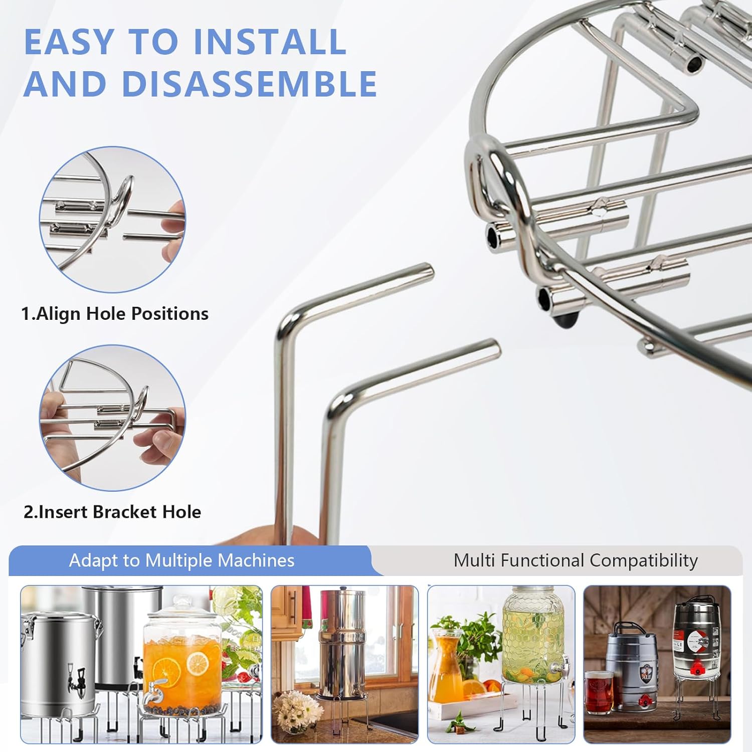 Stainless Steel Water Filter Stand Y79271