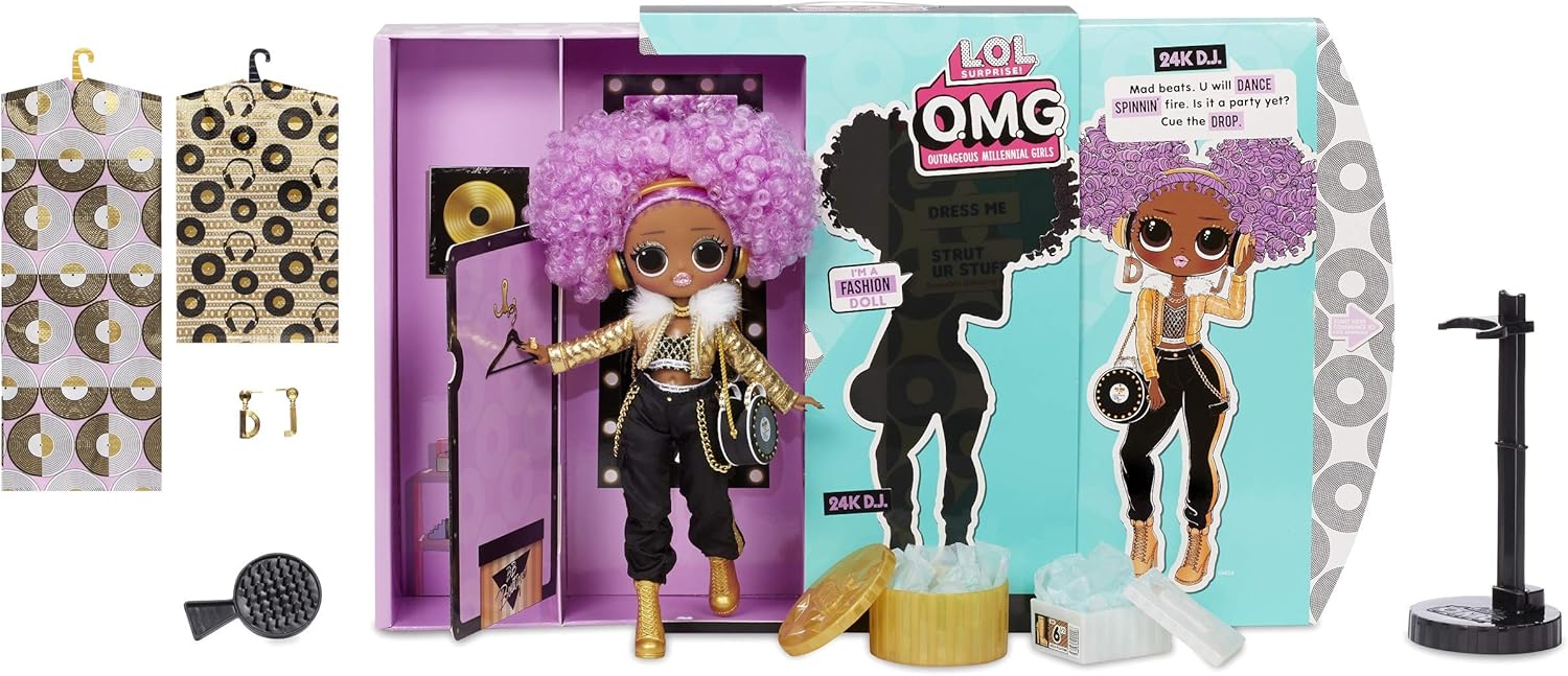 24K D.J. Fashion Doll with 20 Surprises Z3529
