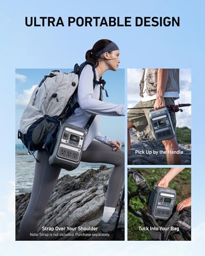 300W 288Wh LiFePO4 Portable Power Station with 60W Solar Panel S60621
