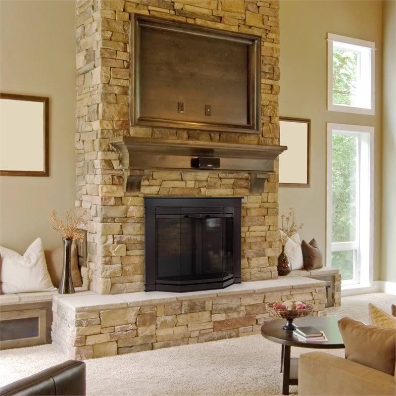 Oil Rubbed Bronze Large Fireplace Door O421