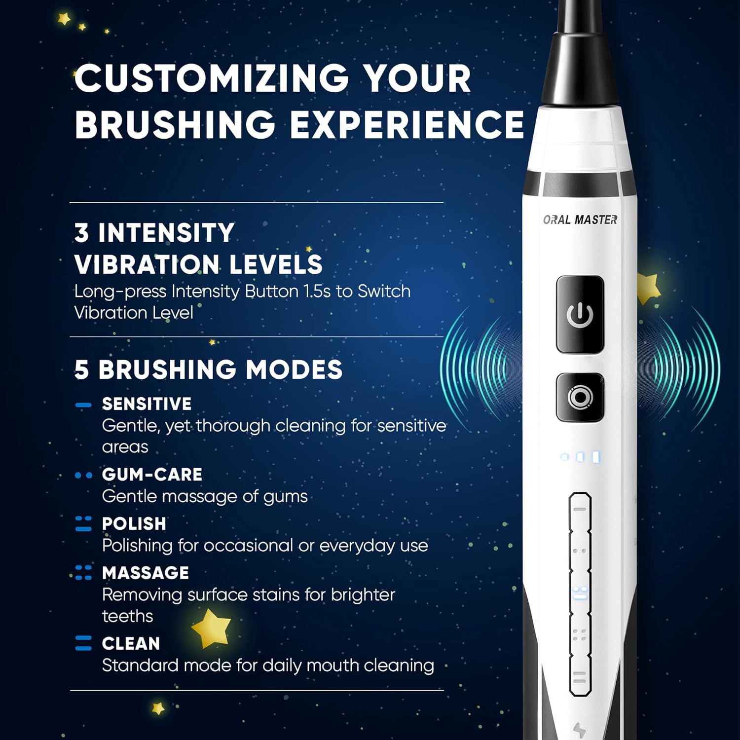 6 Pack Replacement Brush Heads Sonic Rechargeable Toothbrush F874