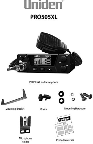 40-Channel CB Radio, Compact Design, Black Z170667