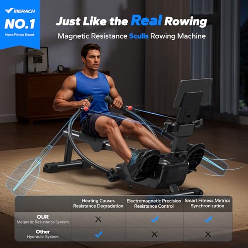 Magnetic Rowing Machine with 16-Level U194987