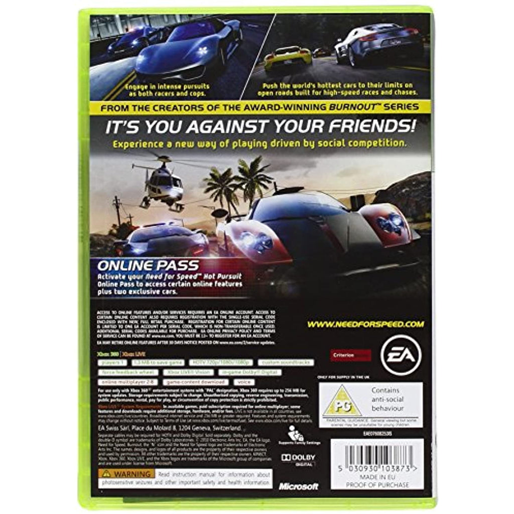Need For Speed: Hot Pursuit - Classics (Xbox 360) B540