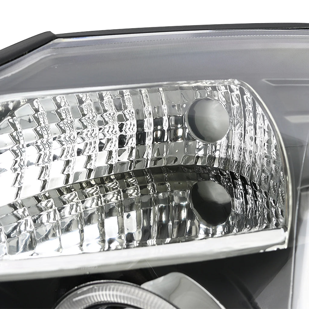 Black Halo Projector Headlights and LED Tail Lamps Combo for Nissan Titan Y751161