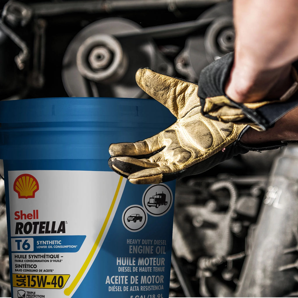15W-40 Full Synthetic Diesel Engine Oil, 5 Gallon T716611