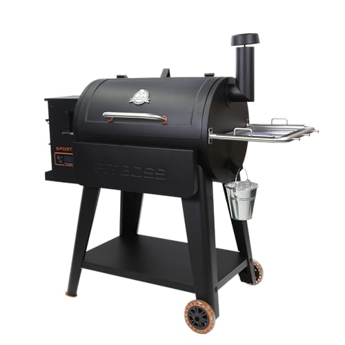 820 Square Inches Black Wood Pellet Grill R471477