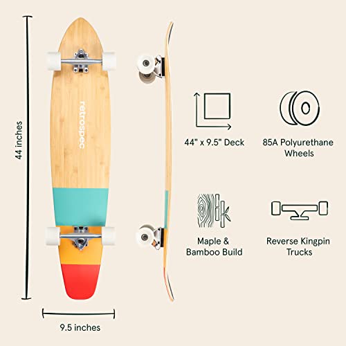 Bamboo & Canadian Maple Wood Cruiser Longboard Skateboard K90476