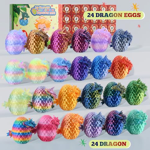 24PCS 3D Printed Dragon Eggs with Dragon Inside J35974