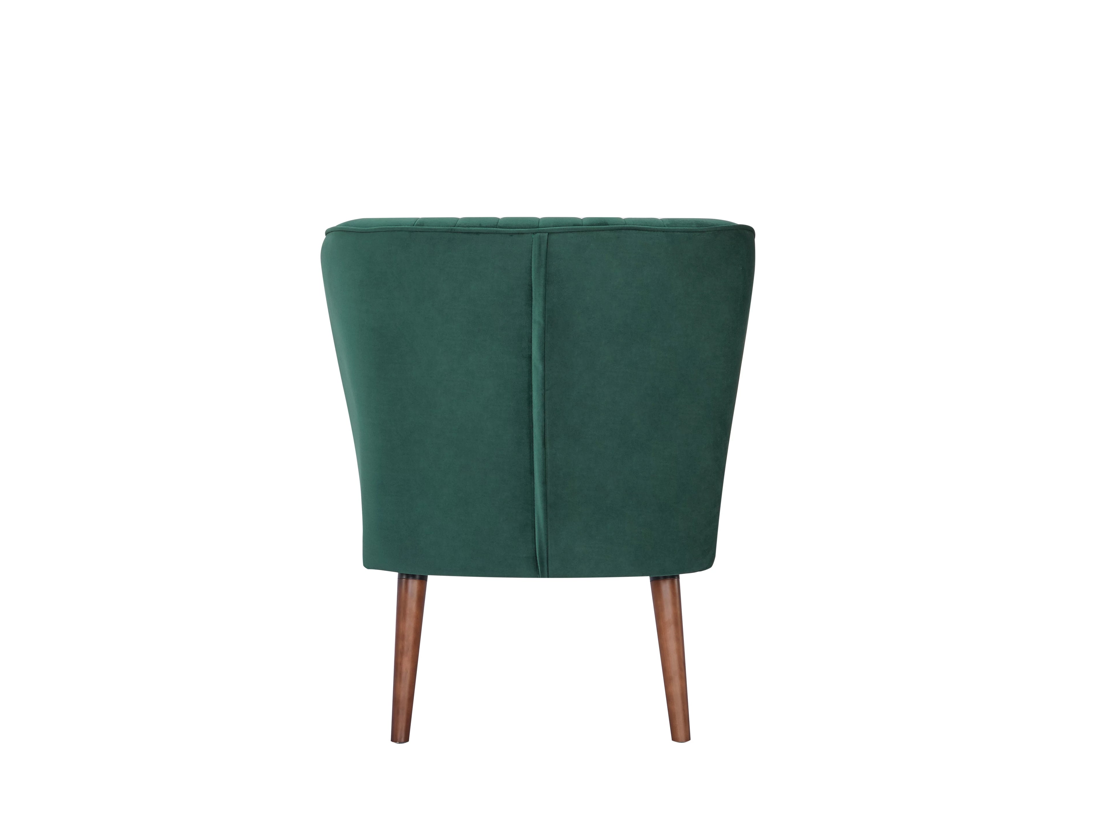 Green Velvet Armless Chair Q6490