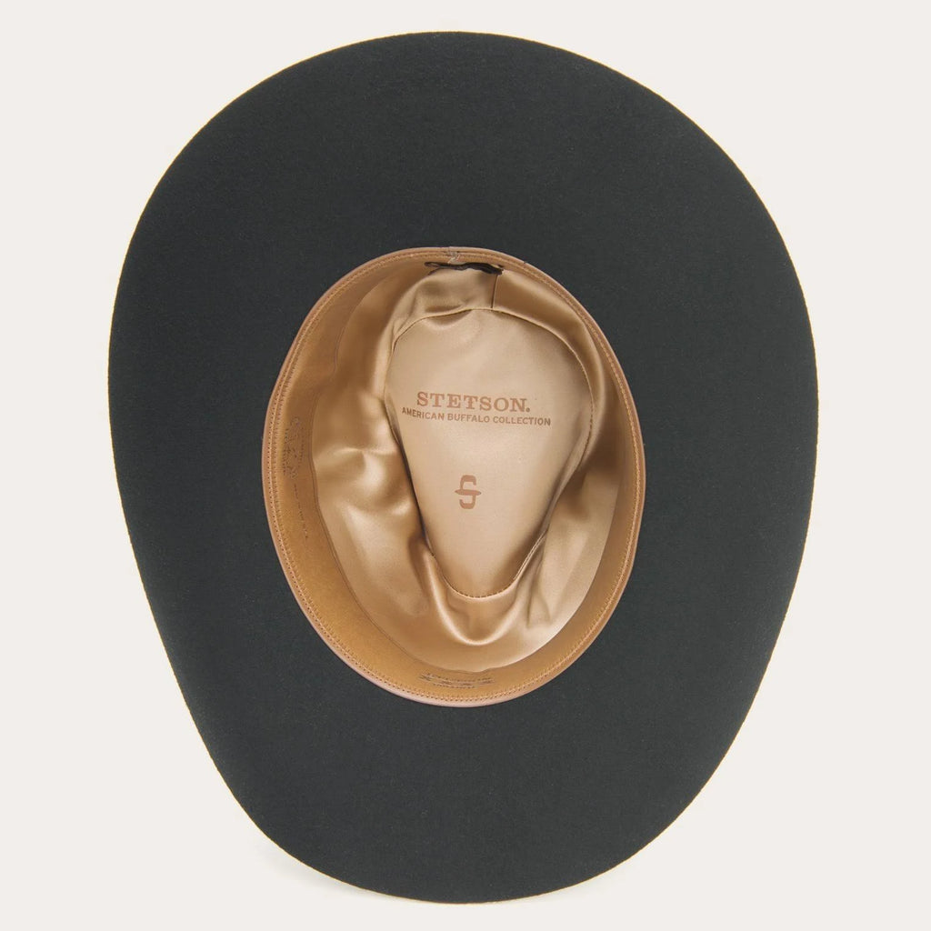 Black Buffalo Fur Hat T872