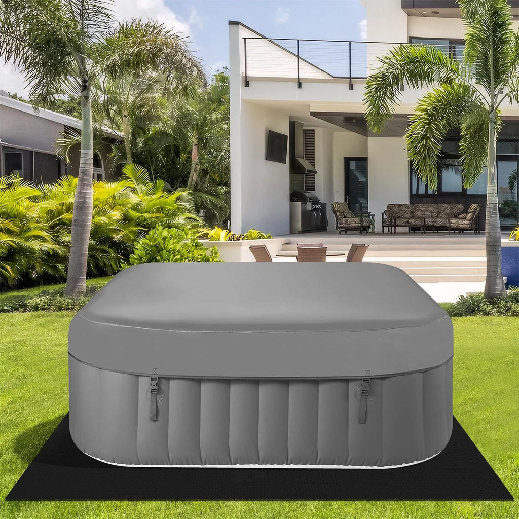 Inflatable Hot Tub with Lockable Cover Z90418