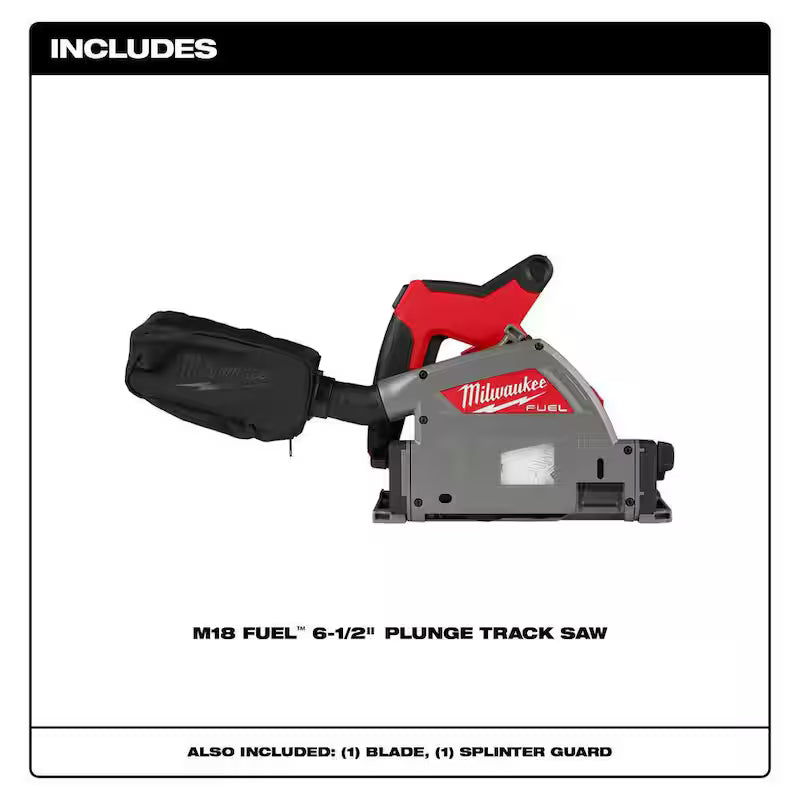 M18 FUEL 18V Cordless Brushless 6-1/2 in. Plunge Cut Track Saw with Track Saw Guide Rail O999
