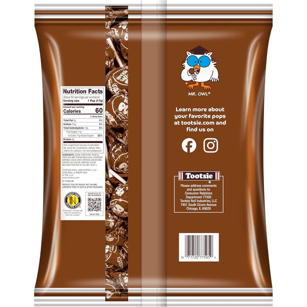Chocolate Flavored Lollipops with Chocolatey Center, 50 Count E138