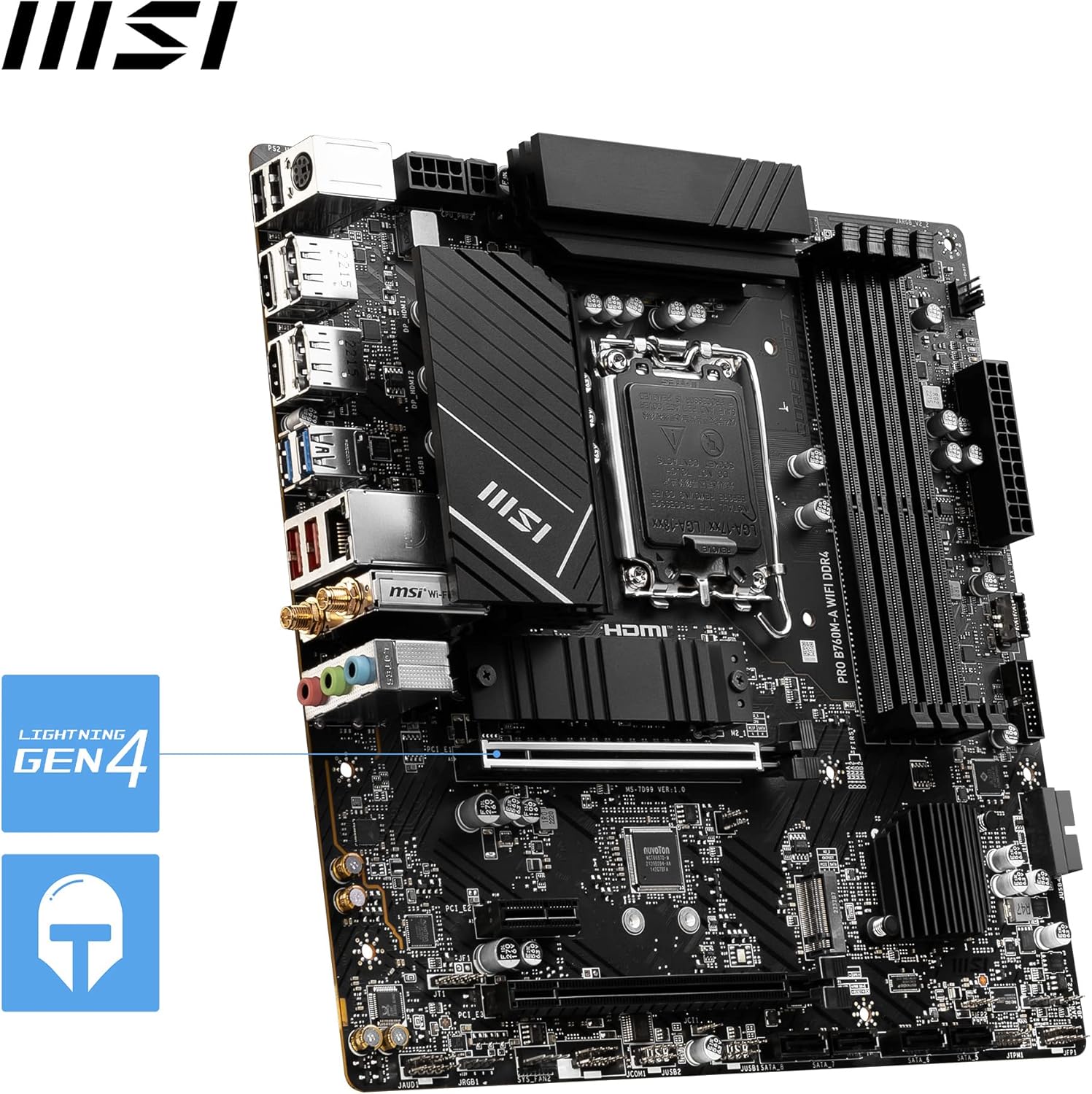 B760M-A WIFI DDR4 mATX Motherboard S271