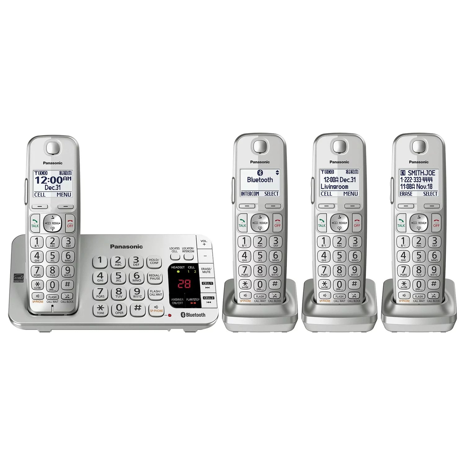 Cordless Phone System 4-Handset E143755