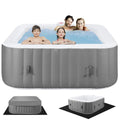 Inflatable Hot Tub with Lockable Cover Z90418