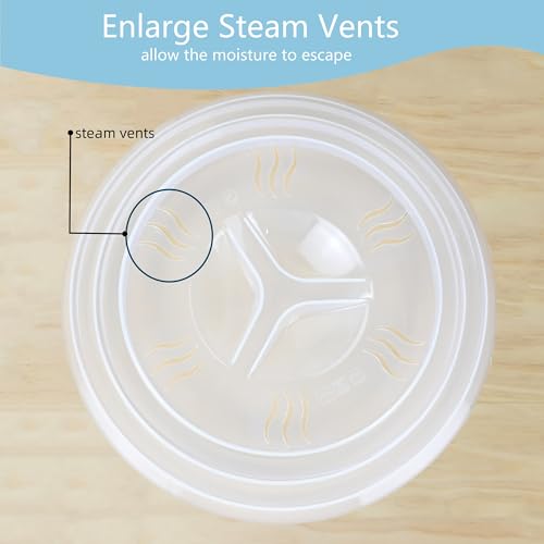 2PCS Microwave Splatter Cover 11.5 Inch BPA Free E656641