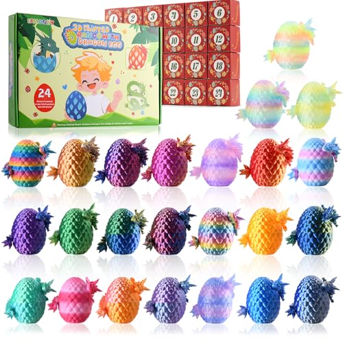24PCS 3D Printed Dragon Eggs with Dragon Inside J35974