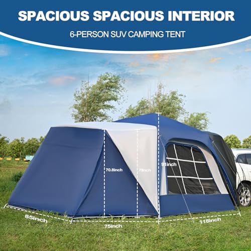 6-Person SUV Tailgate Tent with Porch E395482