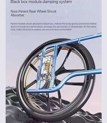 Reclining High Back Manual Wheelchair with Adjustable Leg Rest and Reversible Foot Pedal S35468