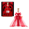 Glittery Red Tulle Gown Doll with Blonde Hair D276