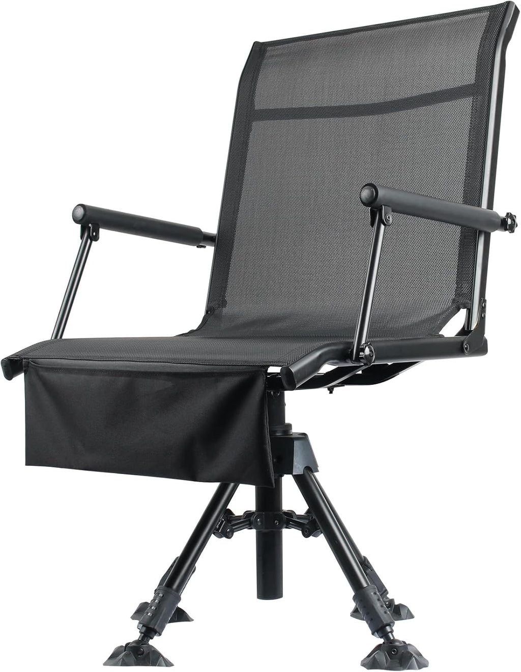 Folding Hunting Blind Chair with 360 Degree Swivel and Adjustable Height B8586
