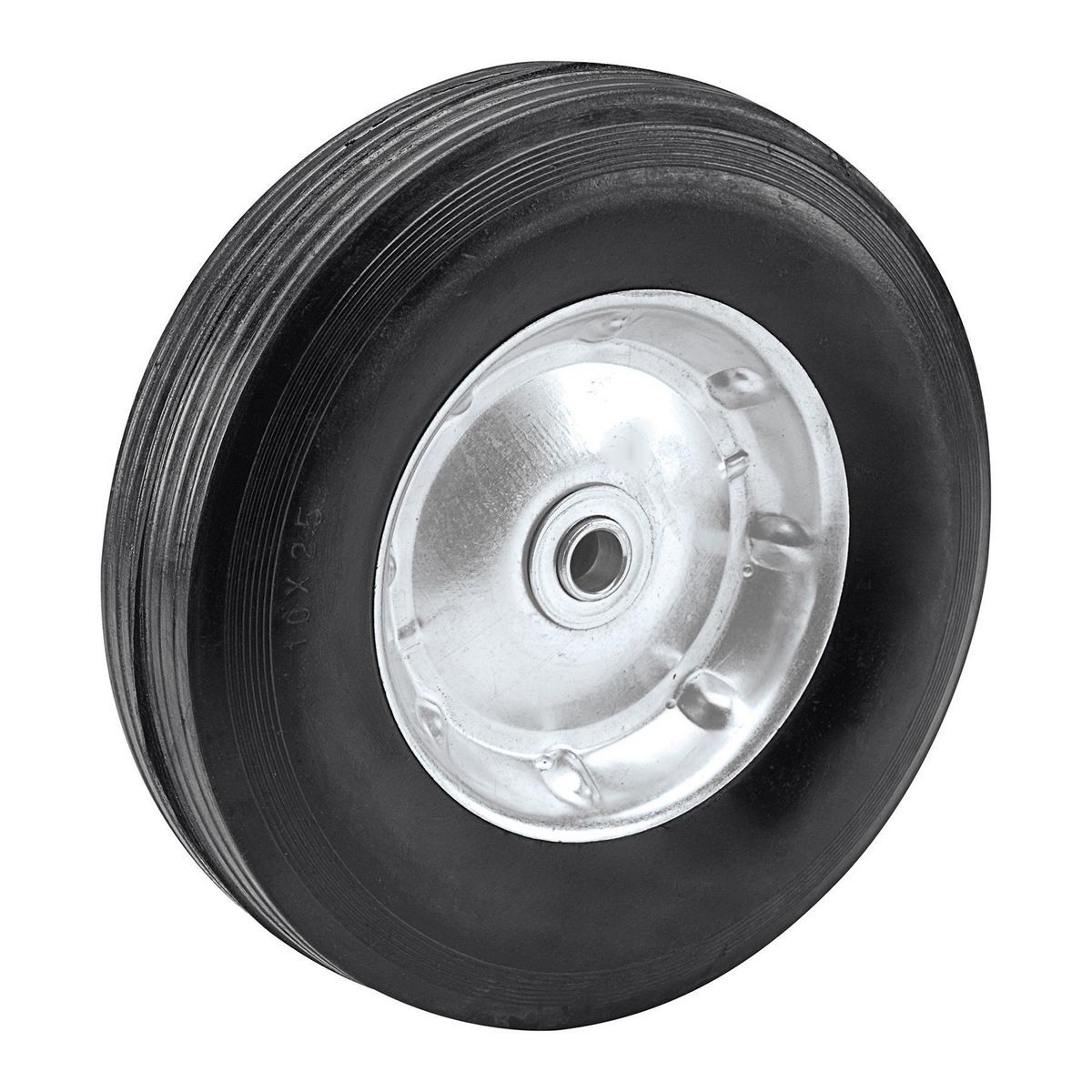 10 in. Solid Rubber Tire with Steel Hub X2390