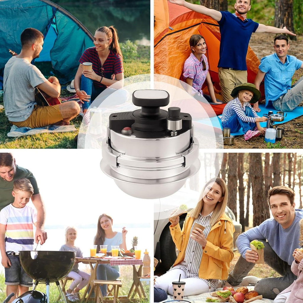 Compact Pressure Cooker with Double Caliper Locking Lid I866