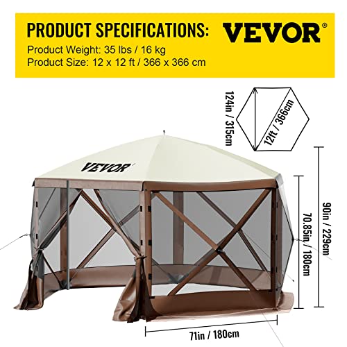 10x10ft Pop Up Gazebo Tent with Mosquito Netting S198626