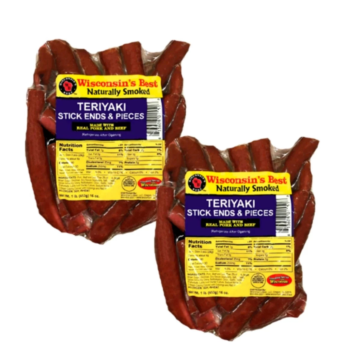100% Beef Meat Snacks - JALAPENO CHEDDAR CHEESE Snack Stick Pack, 2 lbs. (2-16 oz. Packages) X611714