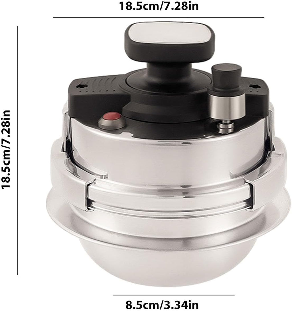 Compact Pressure Cooker with Double Caliper Locking Lid I866