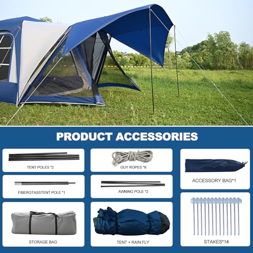 6-Person SUV Tailgate Tent with Porch E395482