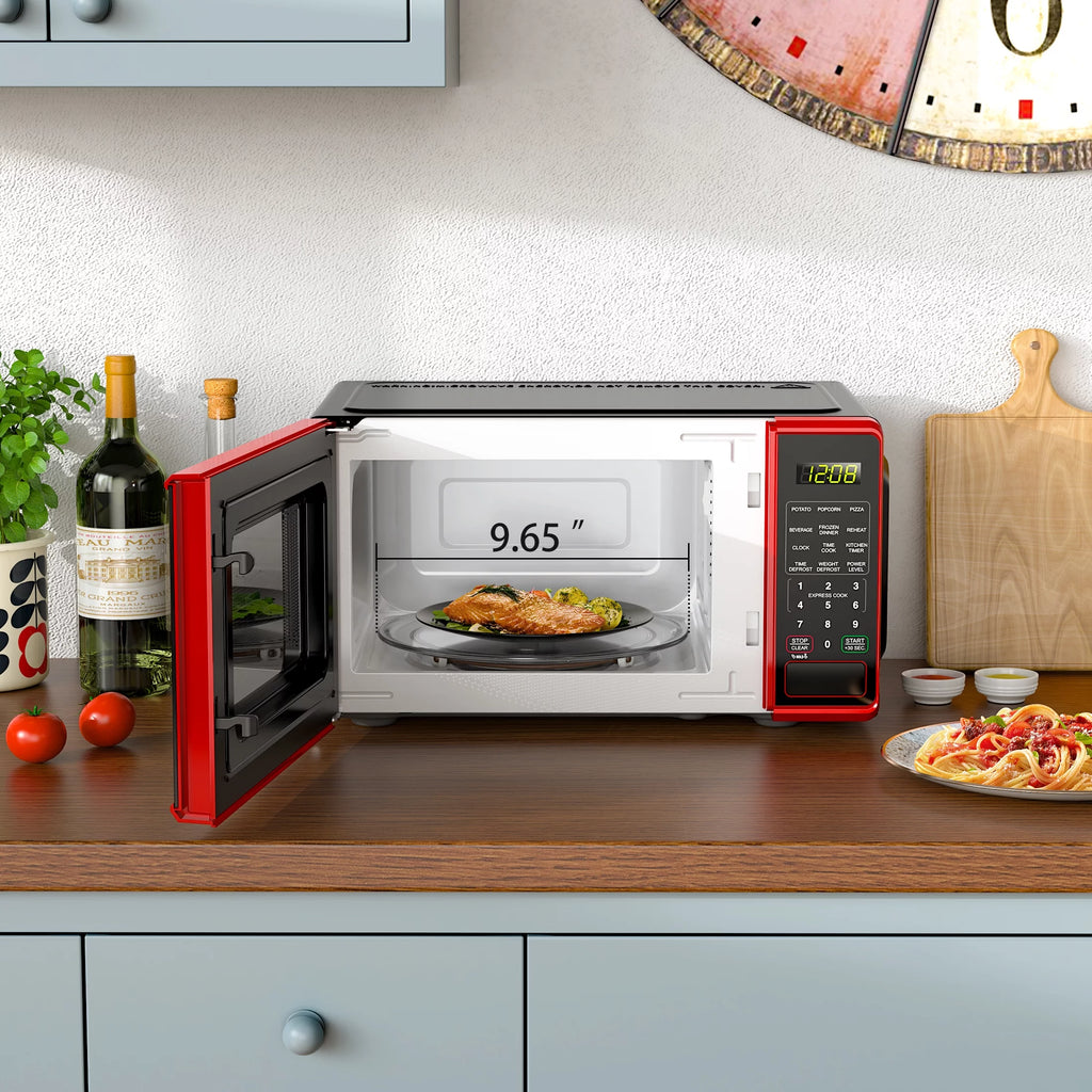 0.7 cu. ft. 700 Watts Red Countertop Microwave Oven A5600